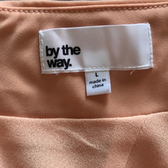 NWOT - Deep V Peach Mini Dress - Picture 3 of 4